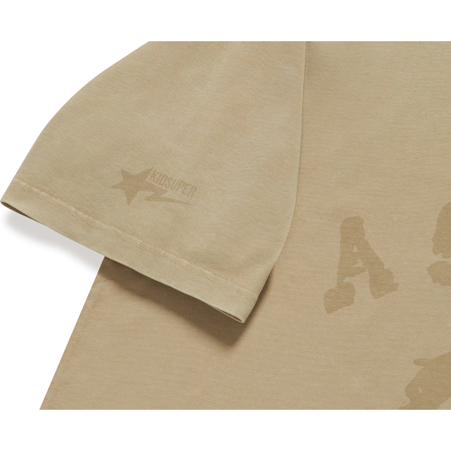 BAPE X KIDSUPER GARMENT DYE COLLEGE LOGO TEE MENS - Image 5