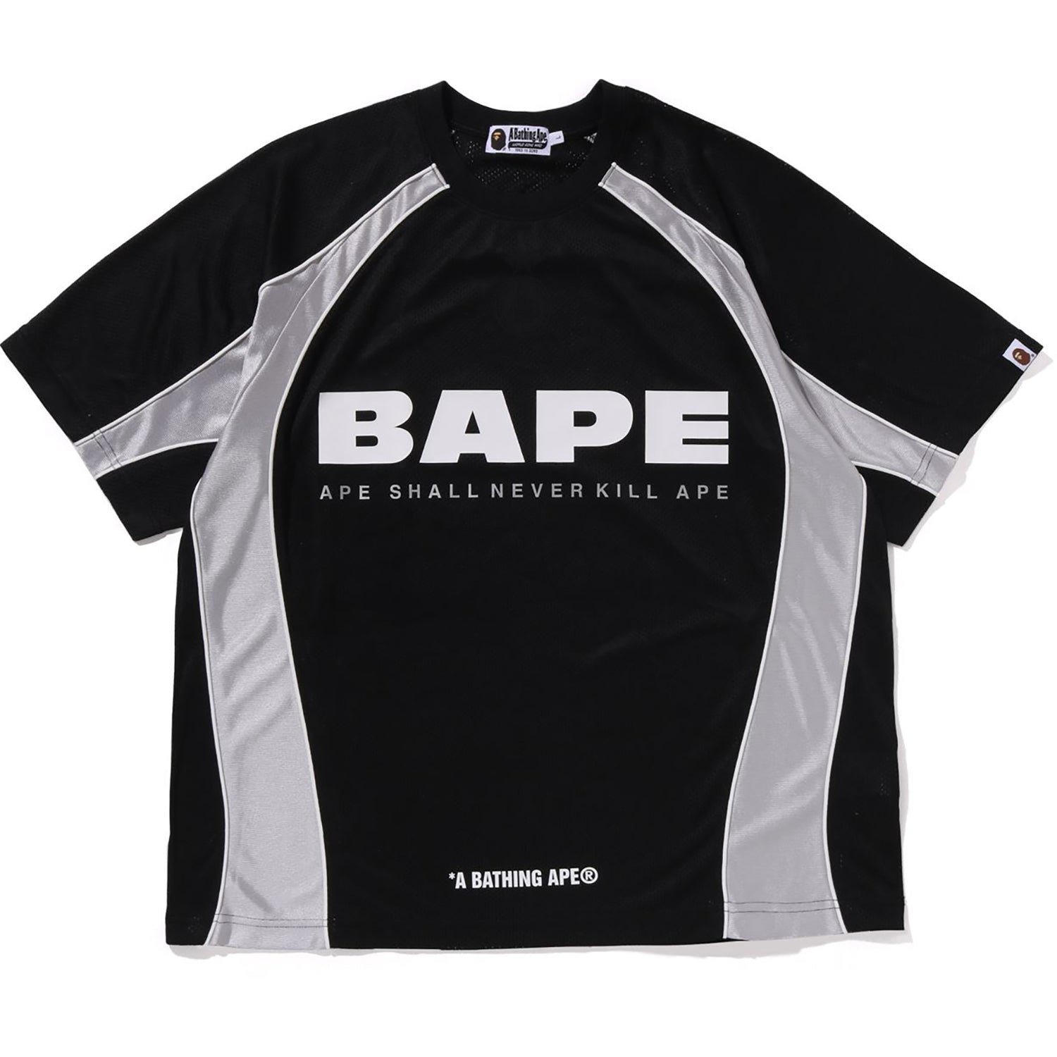 SOLID CAMO JACQUARD MULTILOGO RELAXED FIT FOOTBALL JERSEY MENS - Image 3