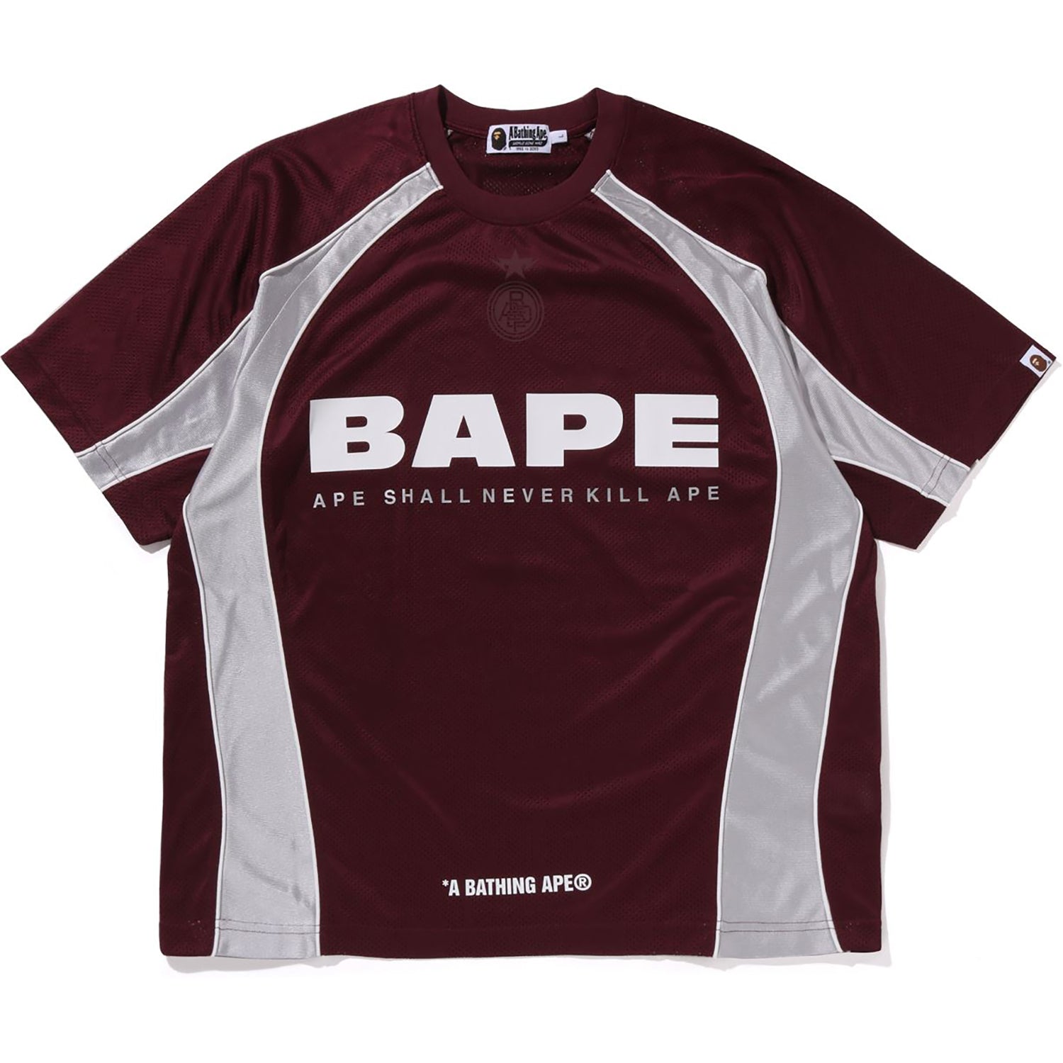 SOLID CAMO JACQUARD MULTILOGO RELAXED FIT FOOTBALL JERSEY MENS