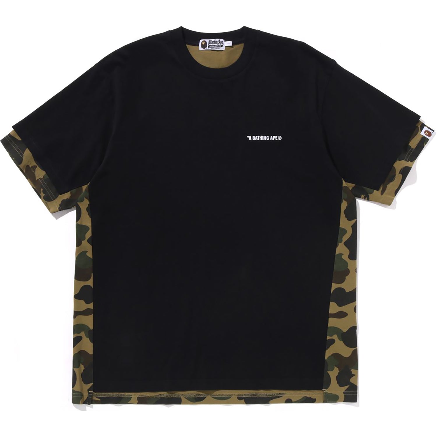 1ST CAMO HEAVY WASHED BLOCKING RELAXED FIT TEE MENS