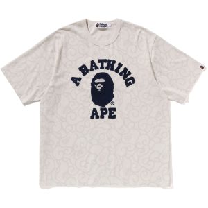 WASHED CLOUD CAMO COLLEGE RELAXED FIT TEE MENS