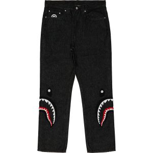PEARL SIDE SHARK RELAXED FIT DENIM PANTS MENS