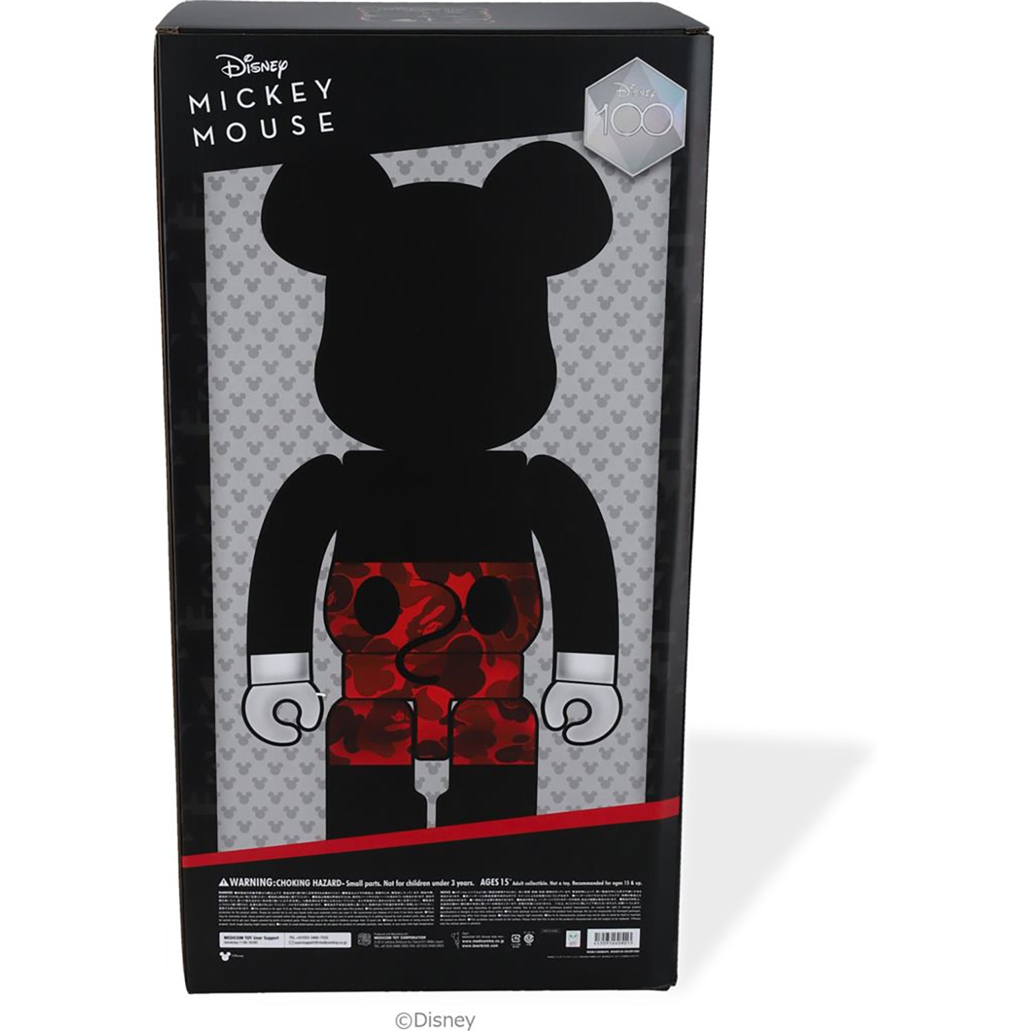 BAPE X MICKEY MOUSE ORIGINAL COLOR BE@RBRICK 1000% - Image 9