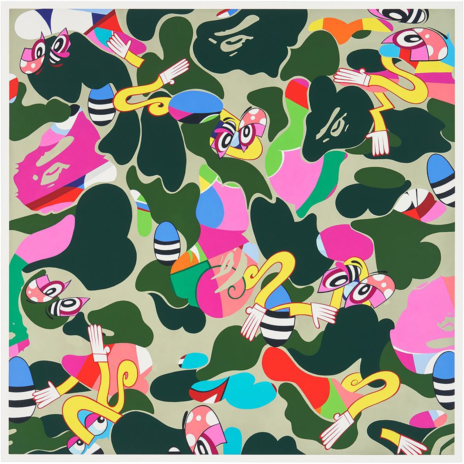 BAPE X ERICKINK ABC CAMO GREEN by ERIC INKALA