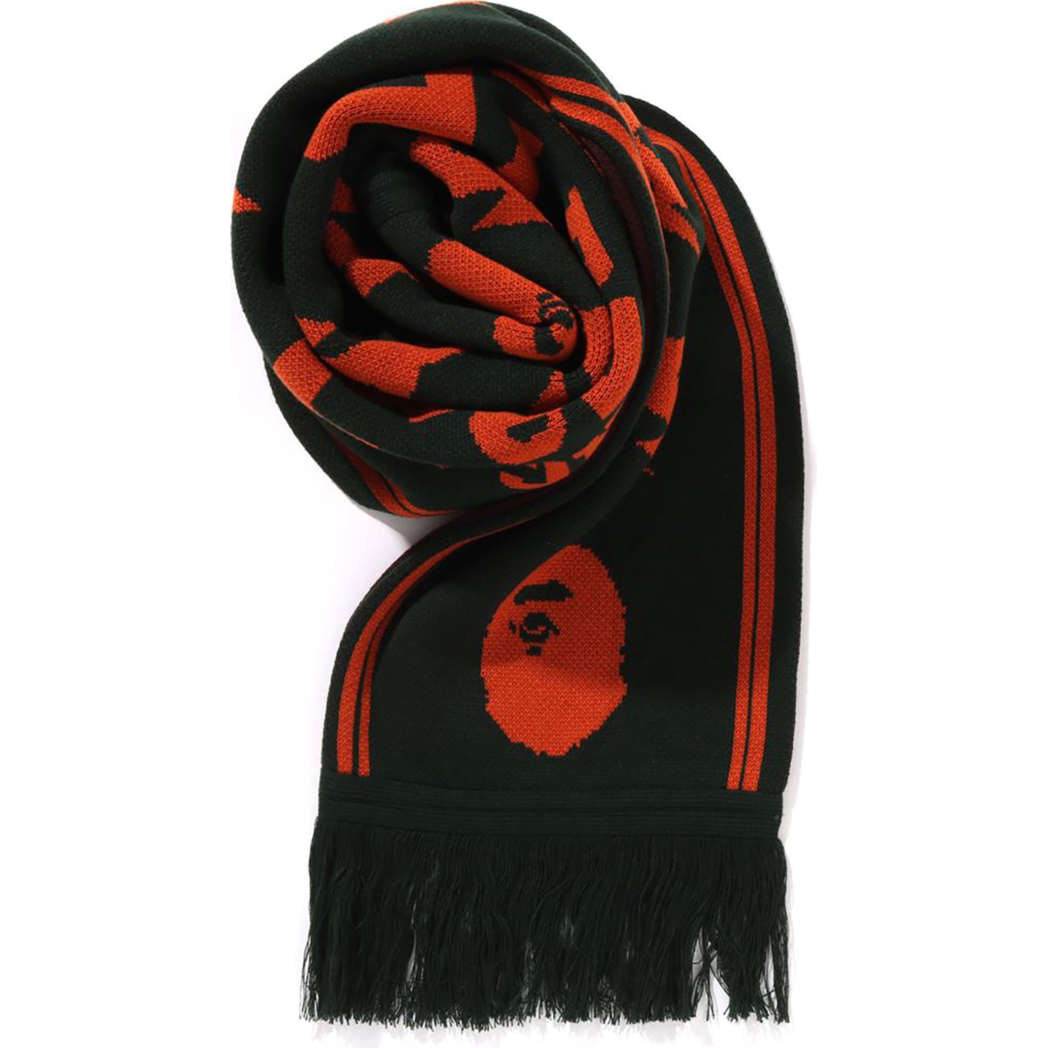 JACQUARD BAPE LOGO LONG SCARF MENS - Image 7