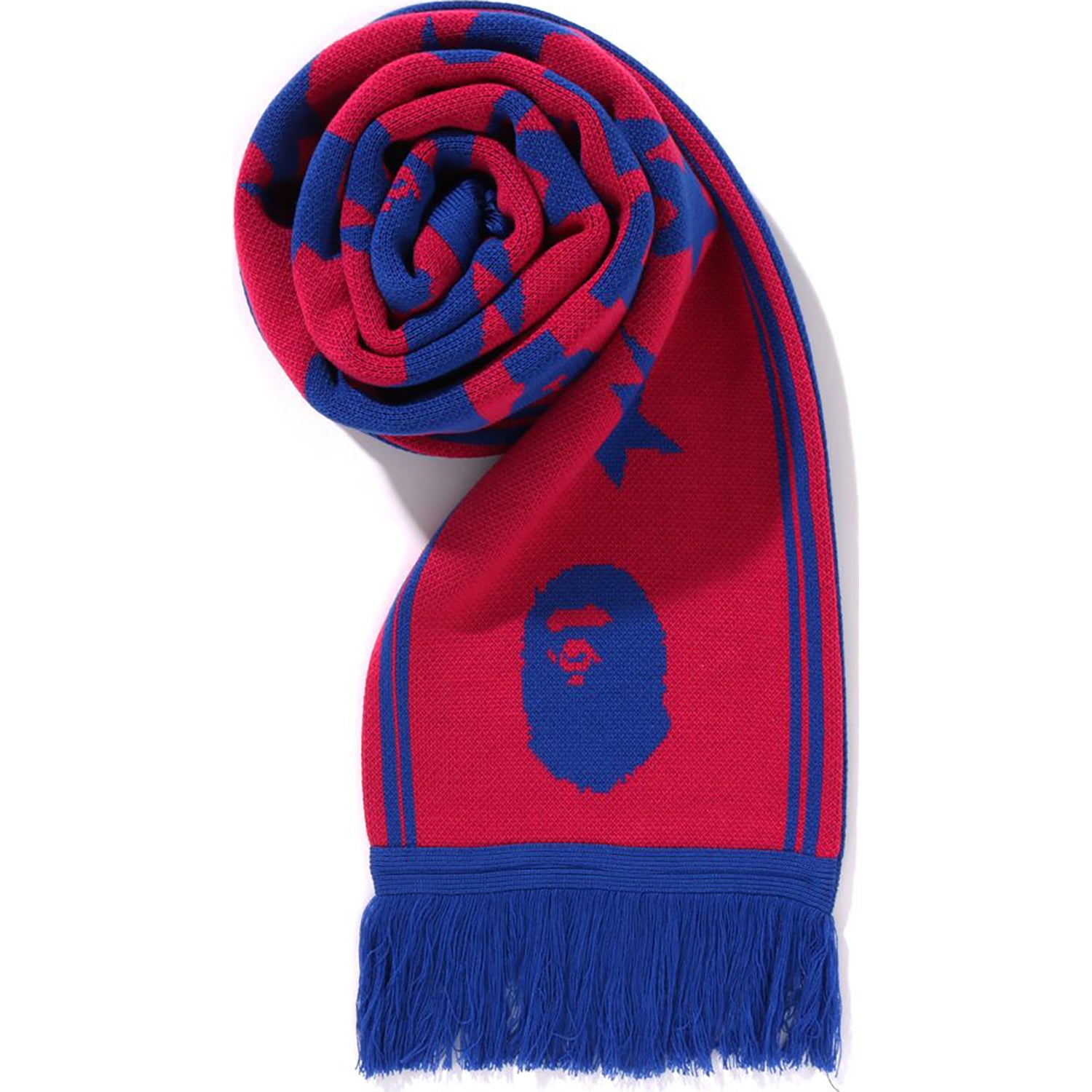 JACQUARD BAPE LOGO LONG SCARF MENS - Image 11