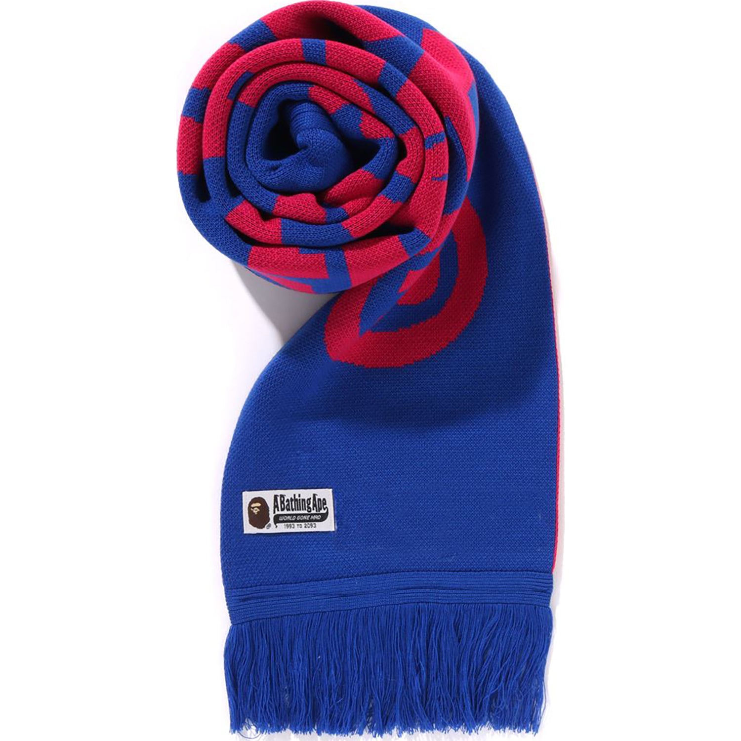 JACQUARD BAPE LOGO LONG SCARF MENS - Image 12