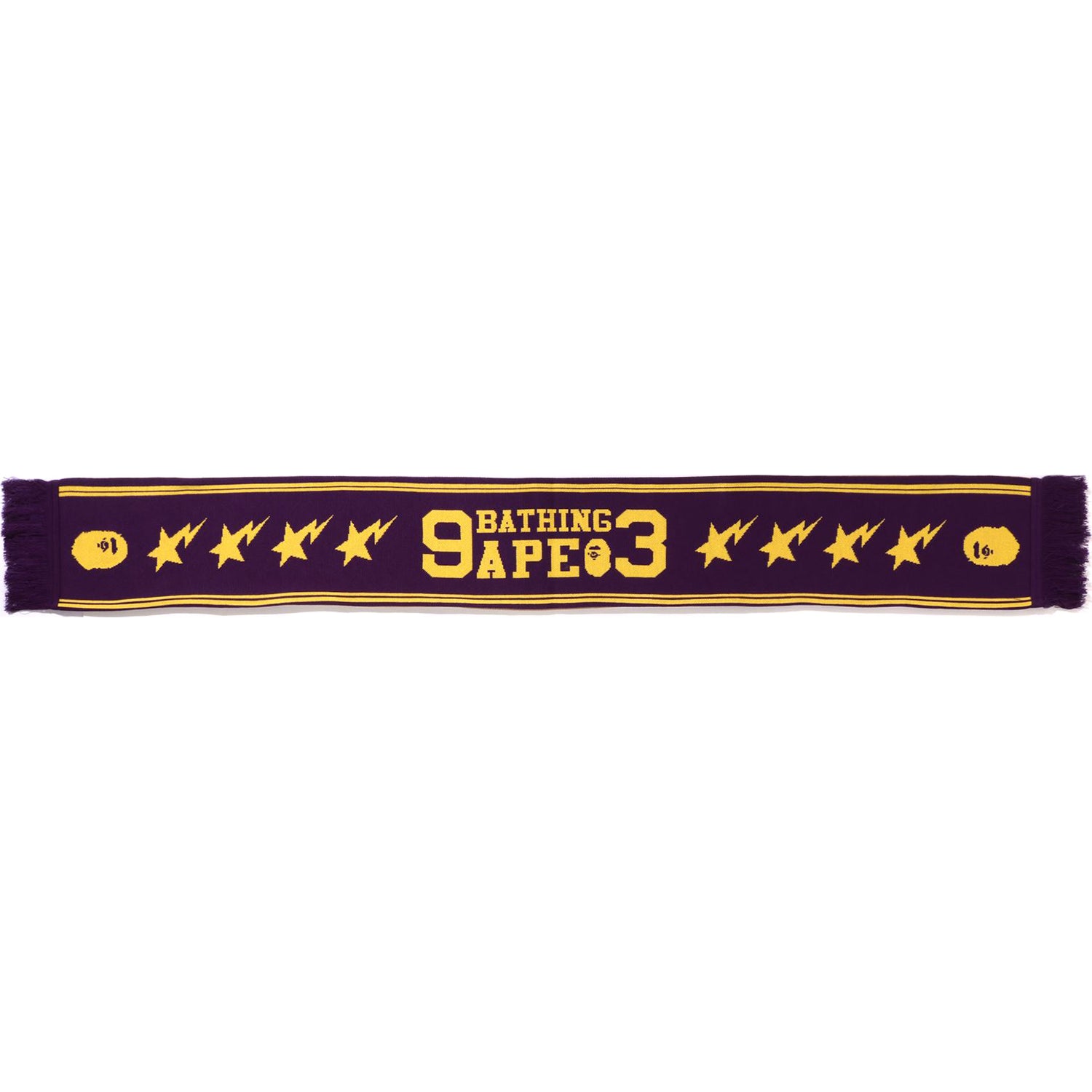 JACQUARD BAPE LOGO LONG SCARF MENS - Image 13