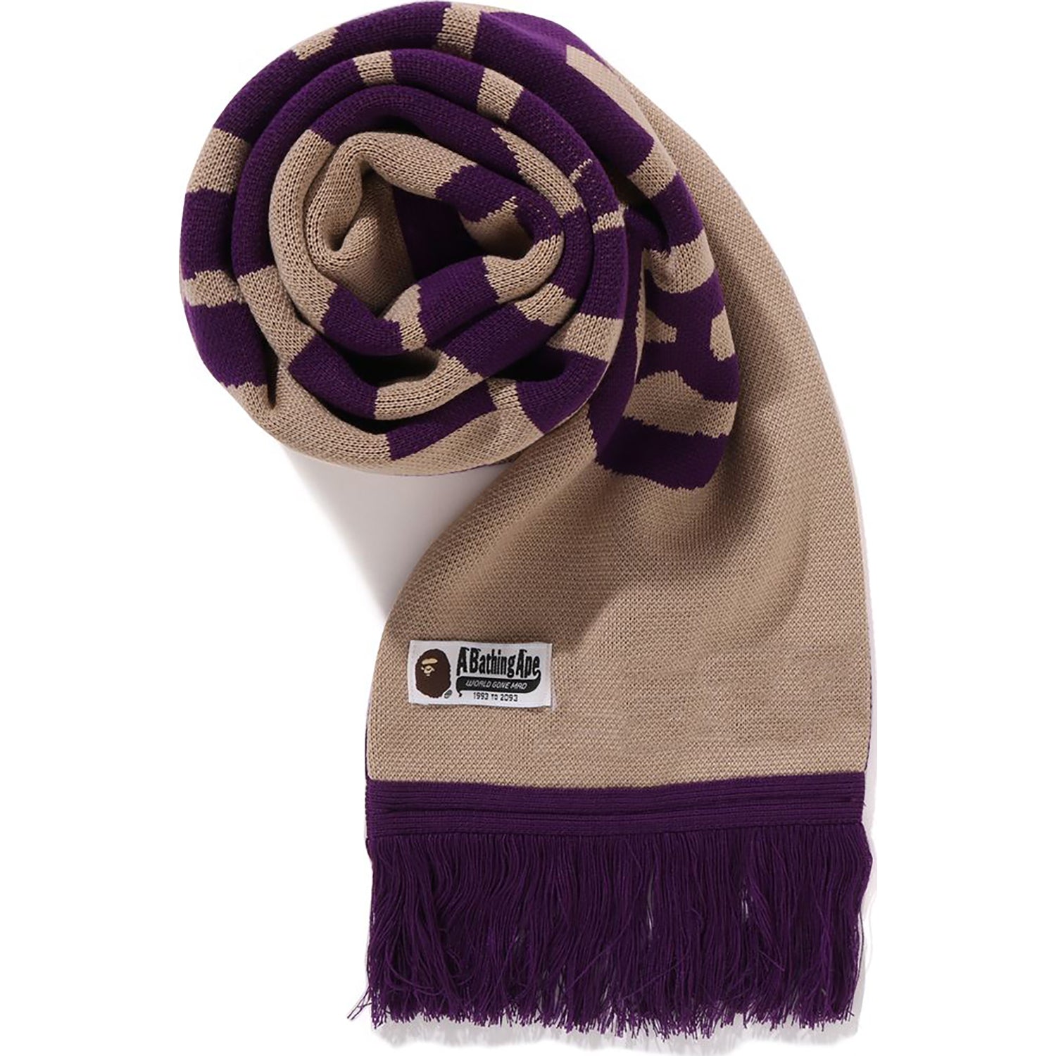 JACQUARD BAPE LOGO LONG SCARF MENS - Image 16