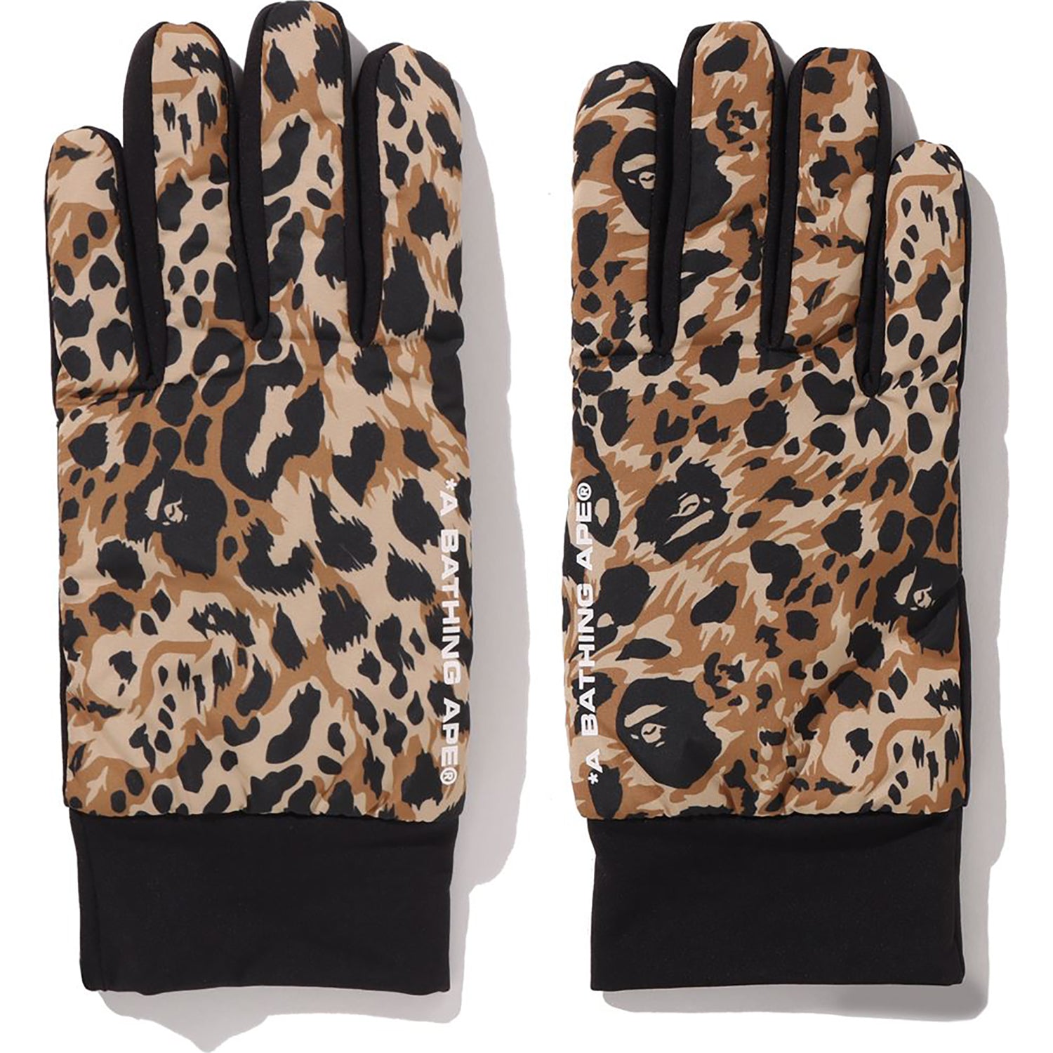 WILD LEOPARD PATTERN GLOVES MENS