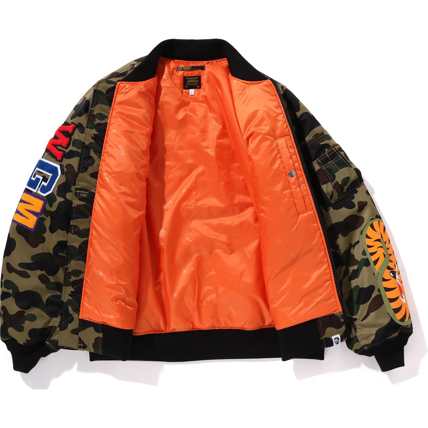 1ST CAMO SHARK MA-1 JACKET MENS - Image 9