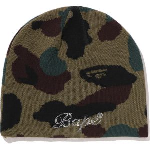 1ST CAMO CRYSTAL LOGO BEANIE LADIES