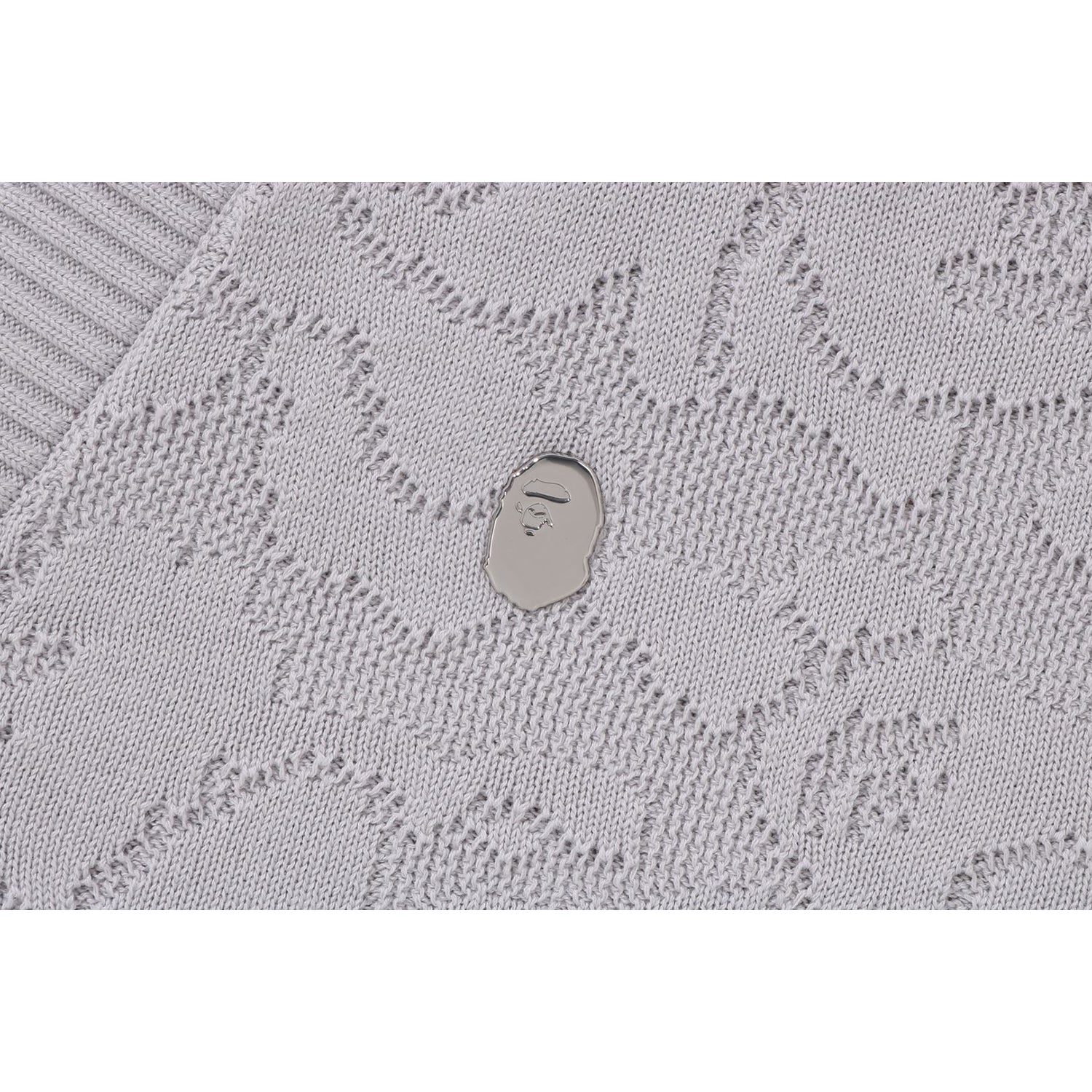 SOLID CAMO JACQUARD ONE POINT CARDIGAN MENS - Image 3