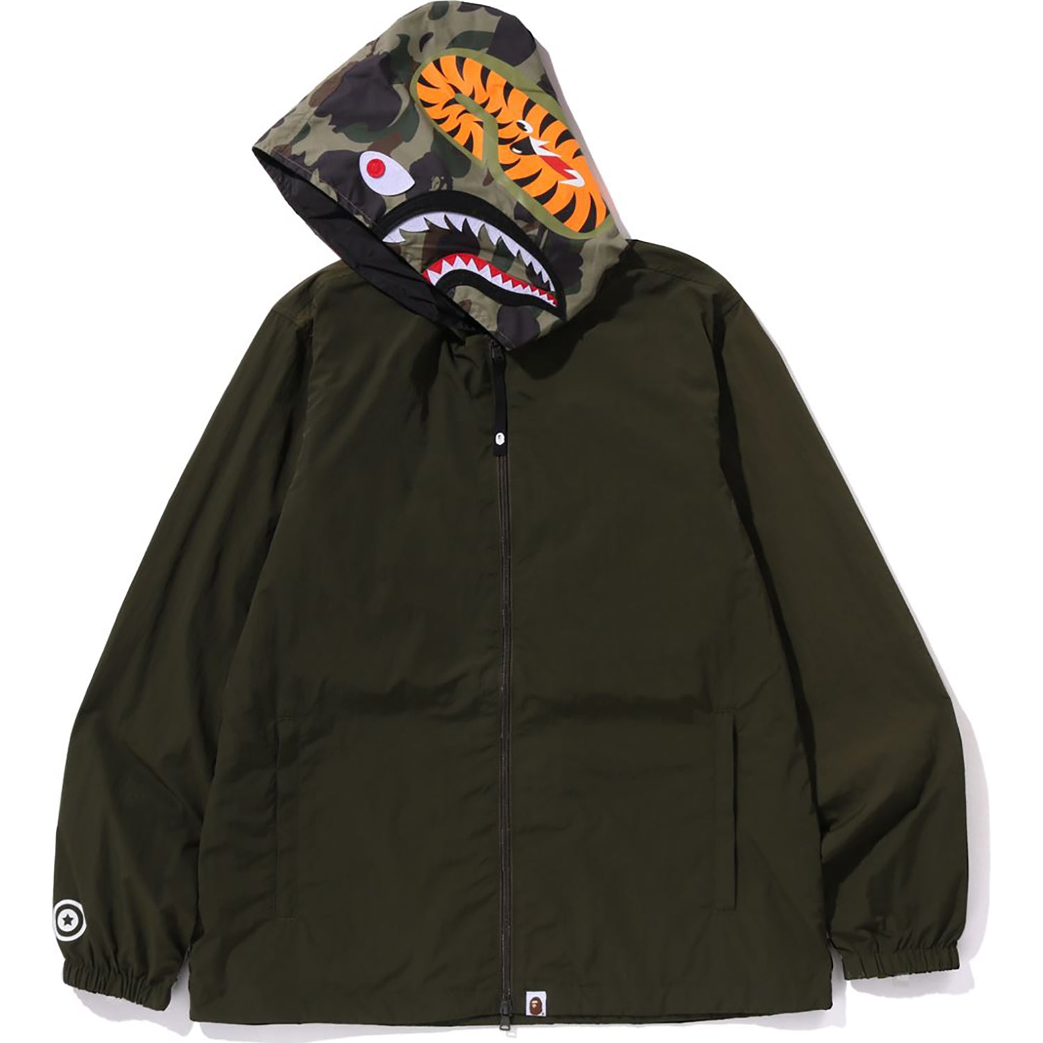 1ST CAMO SHARK HOODIE JACKET MENS - Image 2