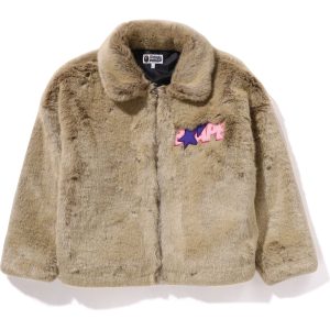 BAPE X DON TOLIVER FAUX FUR JACKET