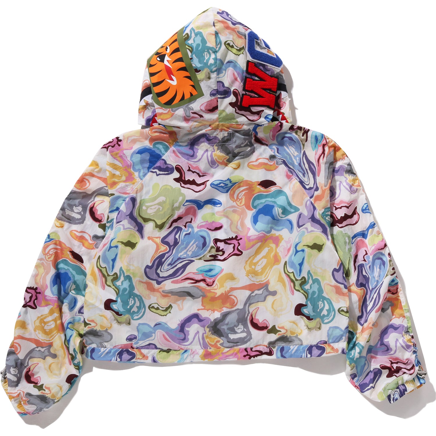 ART CAMO SHARK FULL ZIP HOODIE JACKET LADIES - Image 4