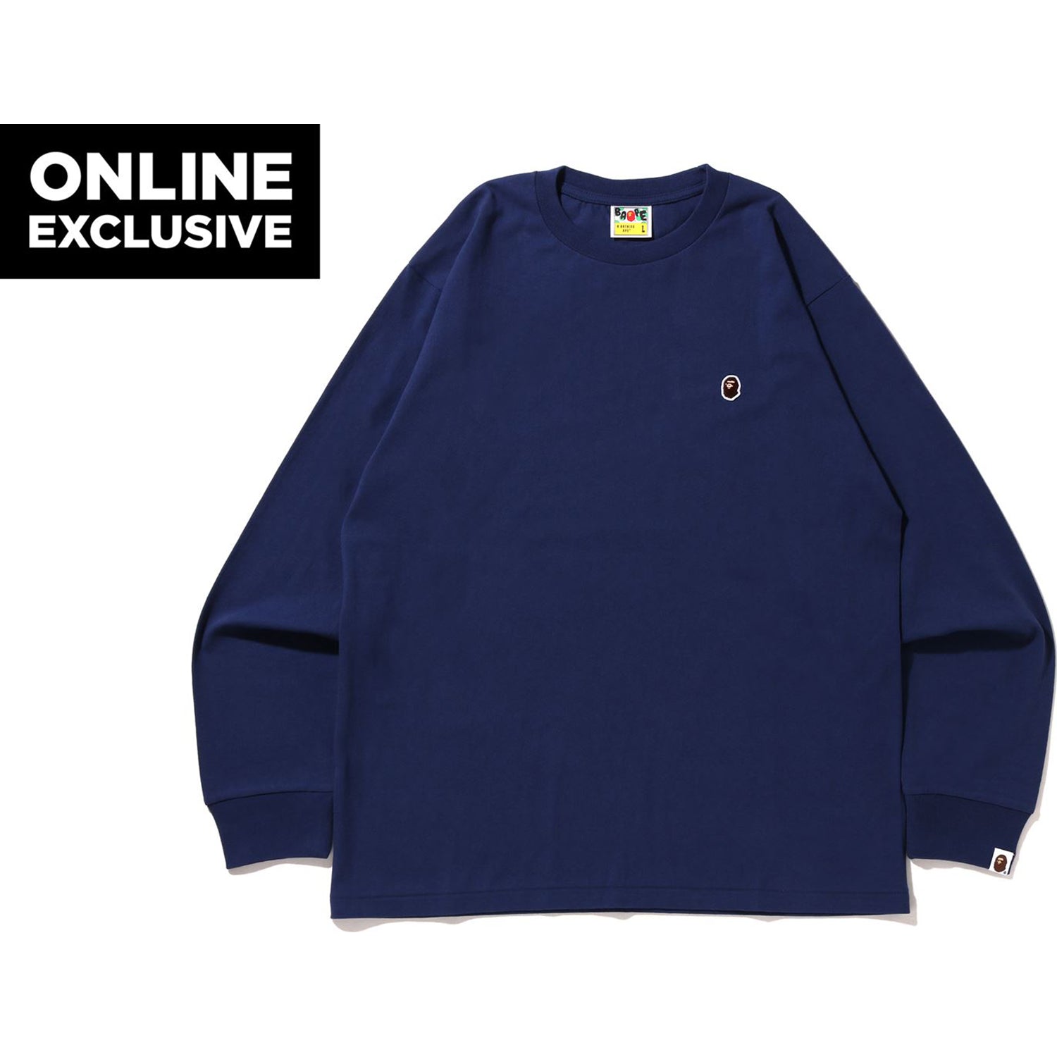 APE HEAD ONE POINT L/S TEE BAPEC MENS - Image 5