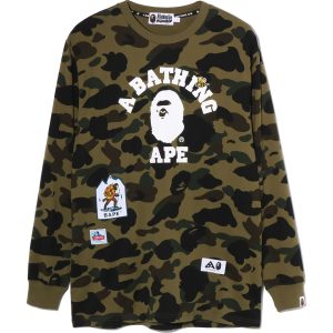 MULTI LABEL 1ST CAMO L/S TEE LADIES