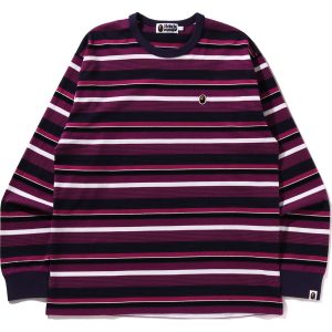 APE HEAD ONE POINT HOOP L/S TEE RELAXED FIT MENS