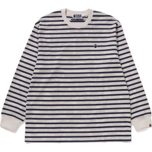 SOLID CAMO ONE POINT RELAXED FIT STRIPE LS TEE MENS