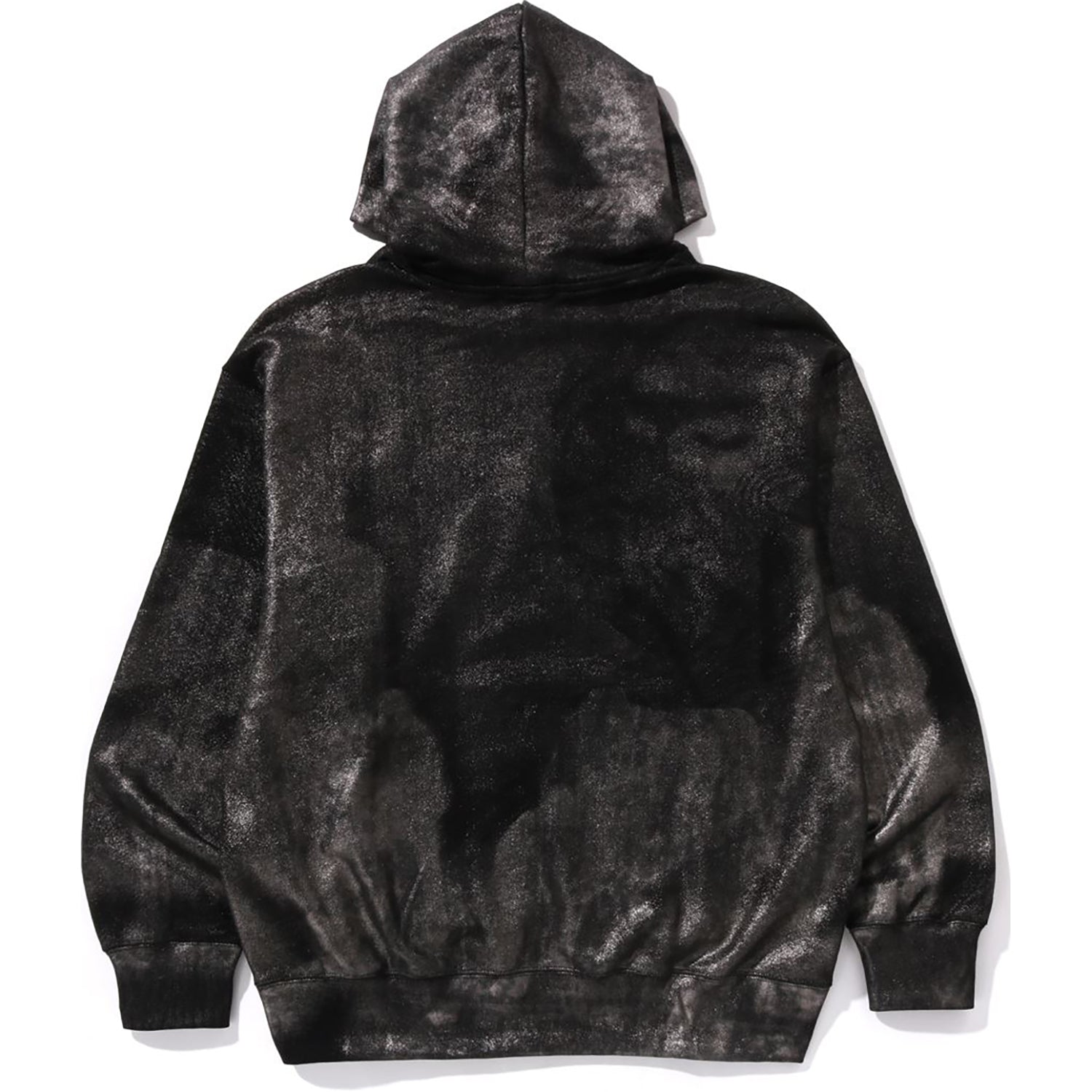 COATED EMBOSS LOGO RELAXED FIT PULLOVER HOODIE MENS - Image 5