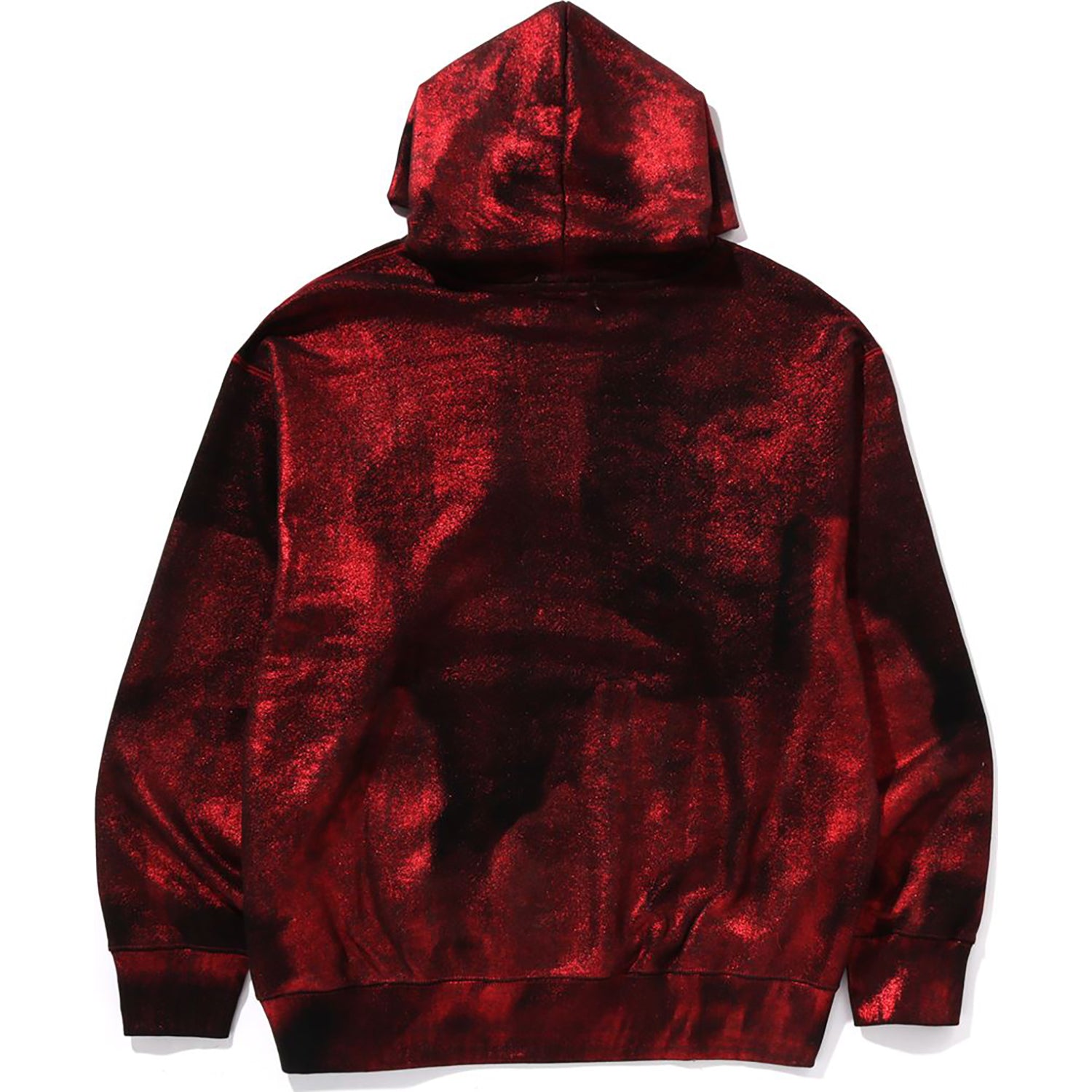 COATED EMBOSS LOGO RELAXED FIT PULLOVER HOODIE MENS - Image 2