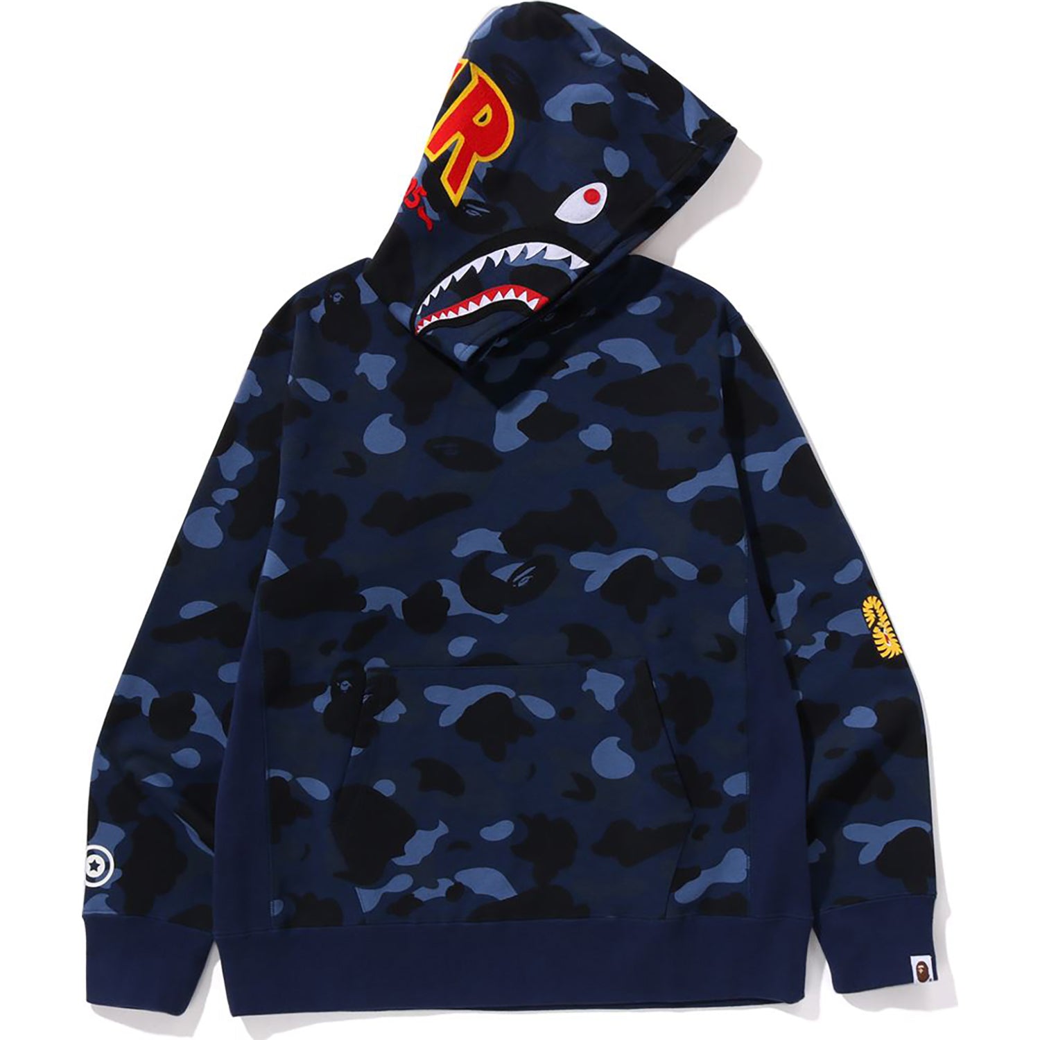 COLOR CAMO 2ND SHARK PULLOVER HOODIE MENS - Image 7