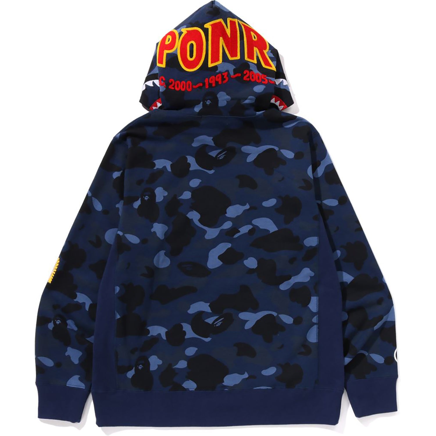 COLOR CAMO 2ND SHARK PULLOVER HOODIE MENS - Image 9