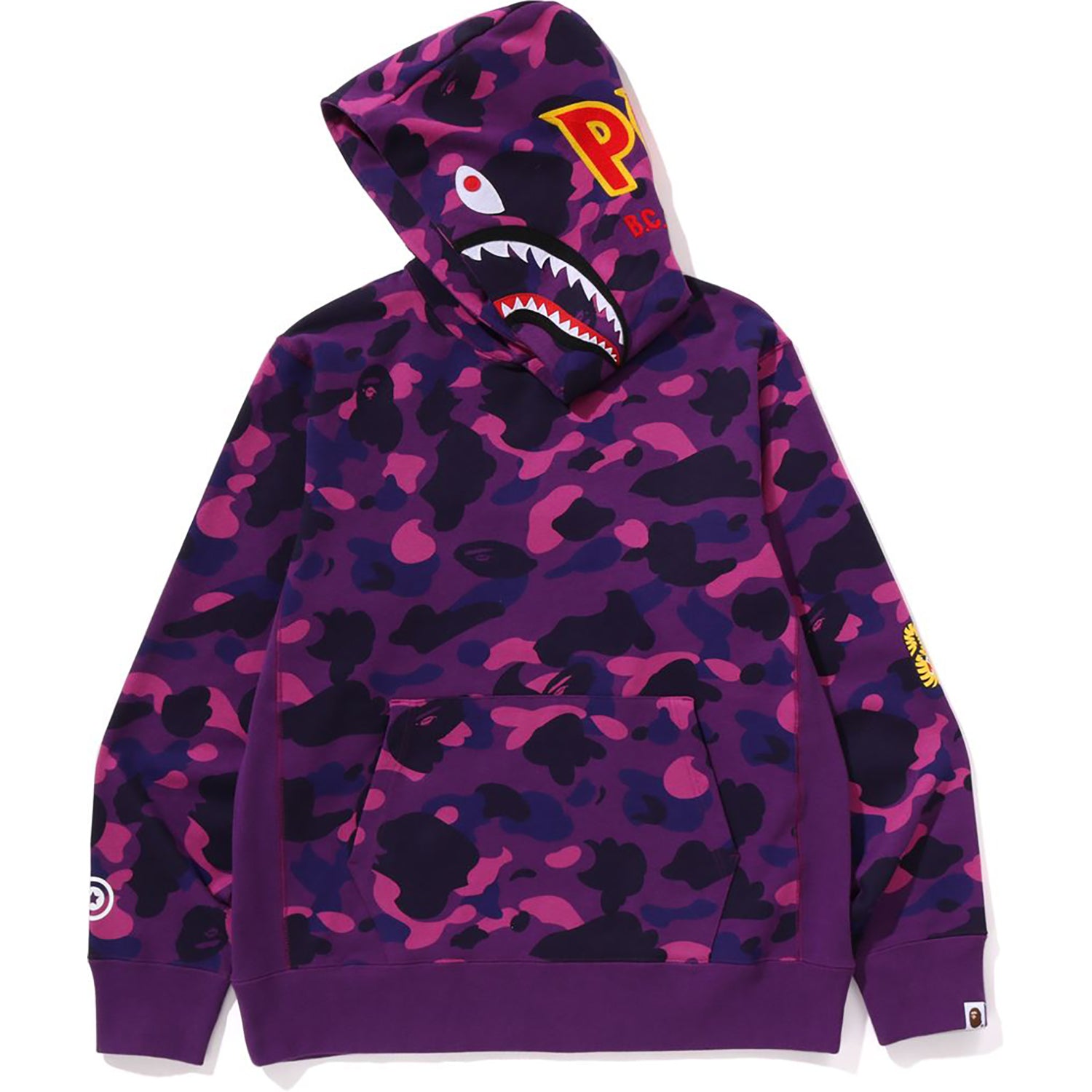 COLOR CAMO 2ND SHARK PULLOVER HOODIE MENS - Image 5