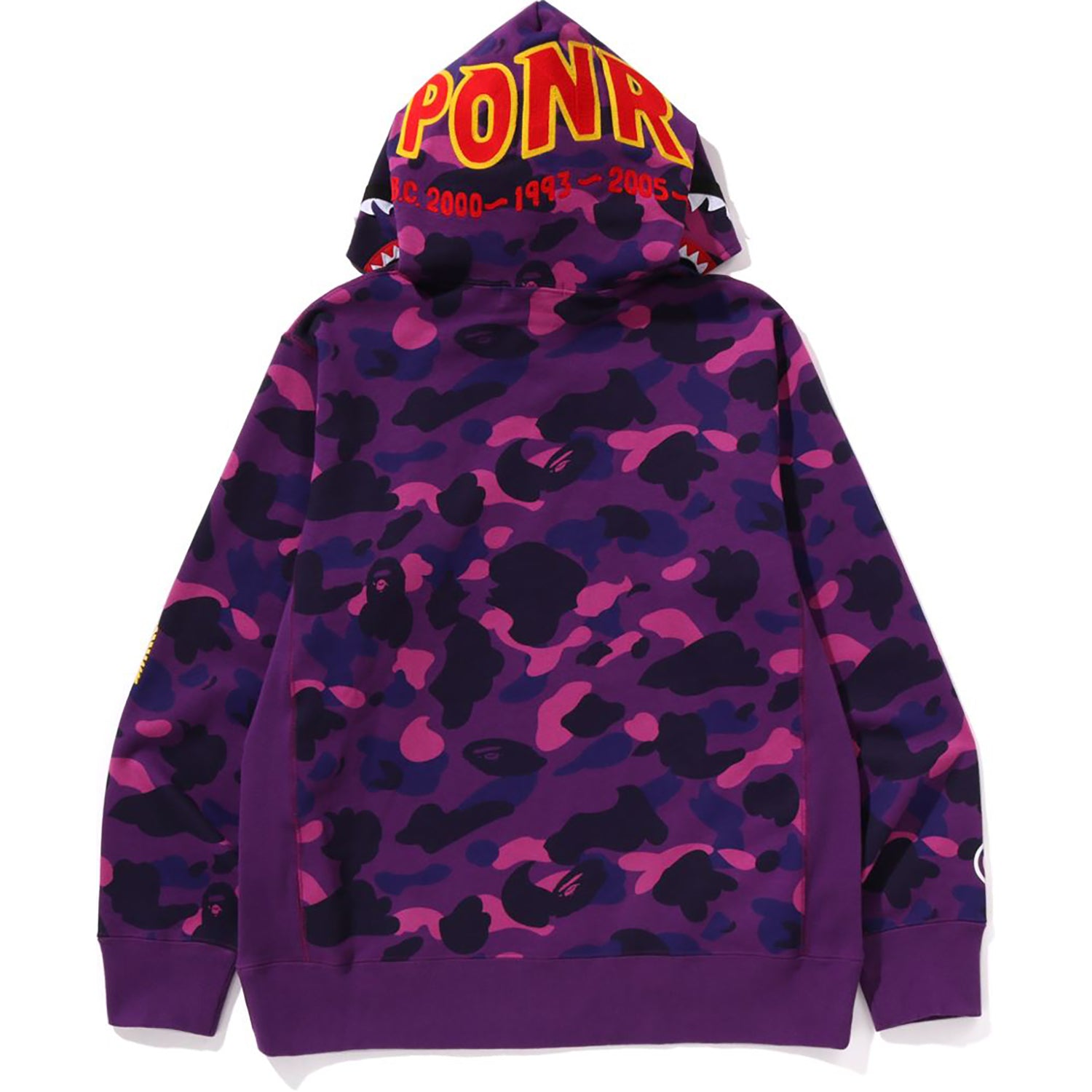 COLOR CAMO 2ND SHARK PULLOVER HOODIE MENS - Image 6