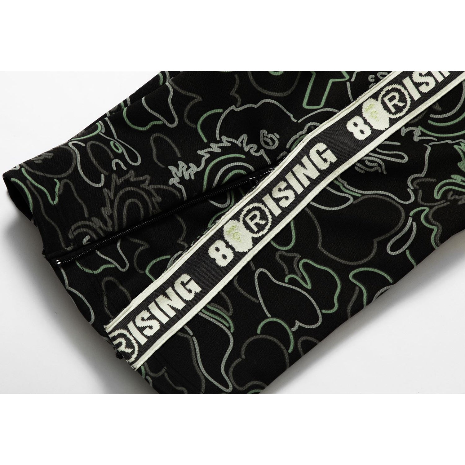 BAPE X 88RISING GLOW IN THE DARK CAMO TRACK PANTS MENS - Image 4