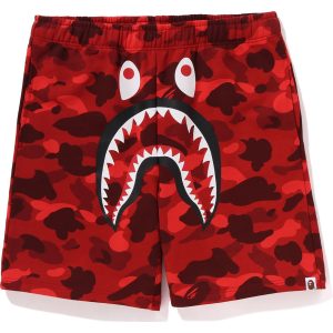 COLOR CAMO SHARK SWEAT SHORTS MENS