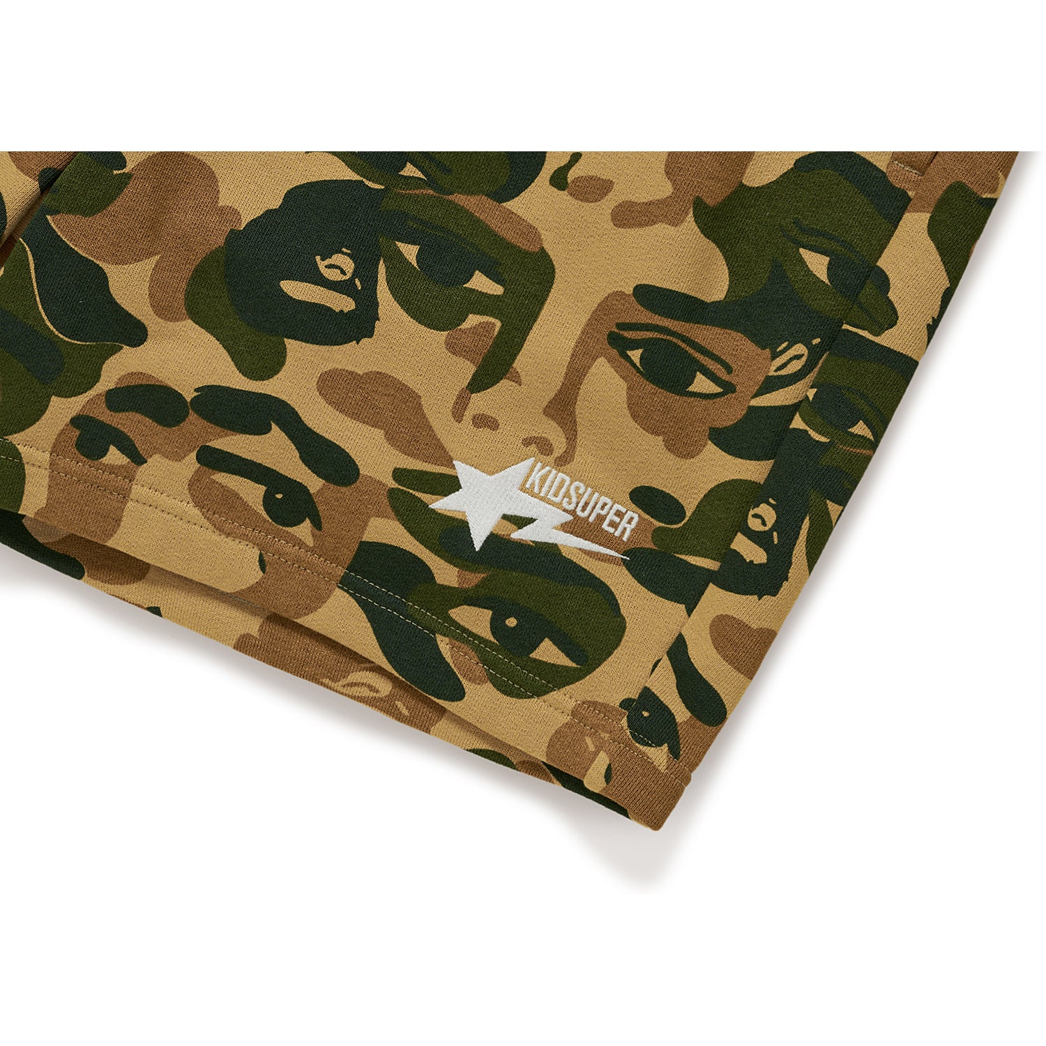 BAPE X KIDSUPER CAMO SWEAT SHORTS MENS - Image 4