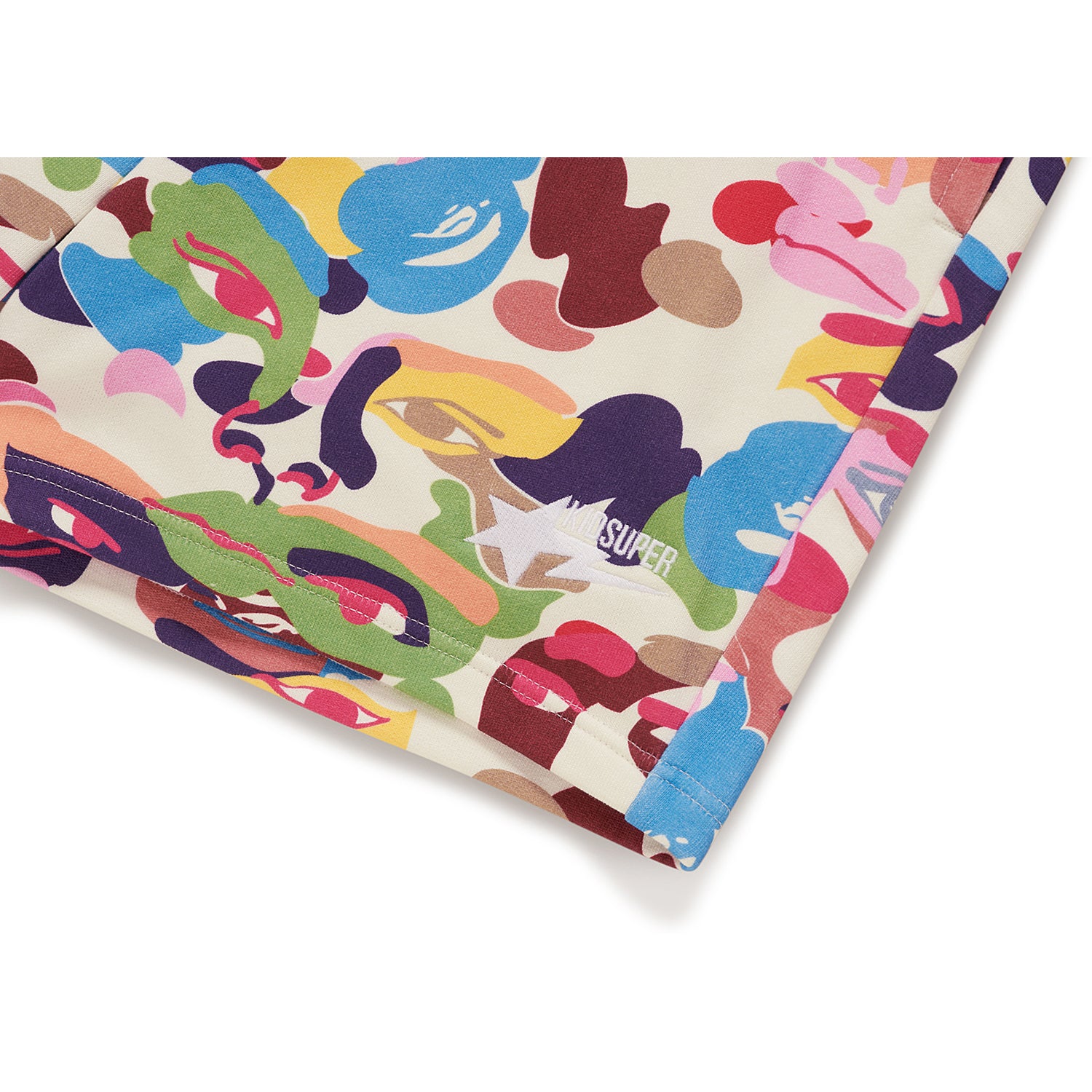BAPE X KIDSUPER CAMO SWEAT SHORTS MENS - Image 12