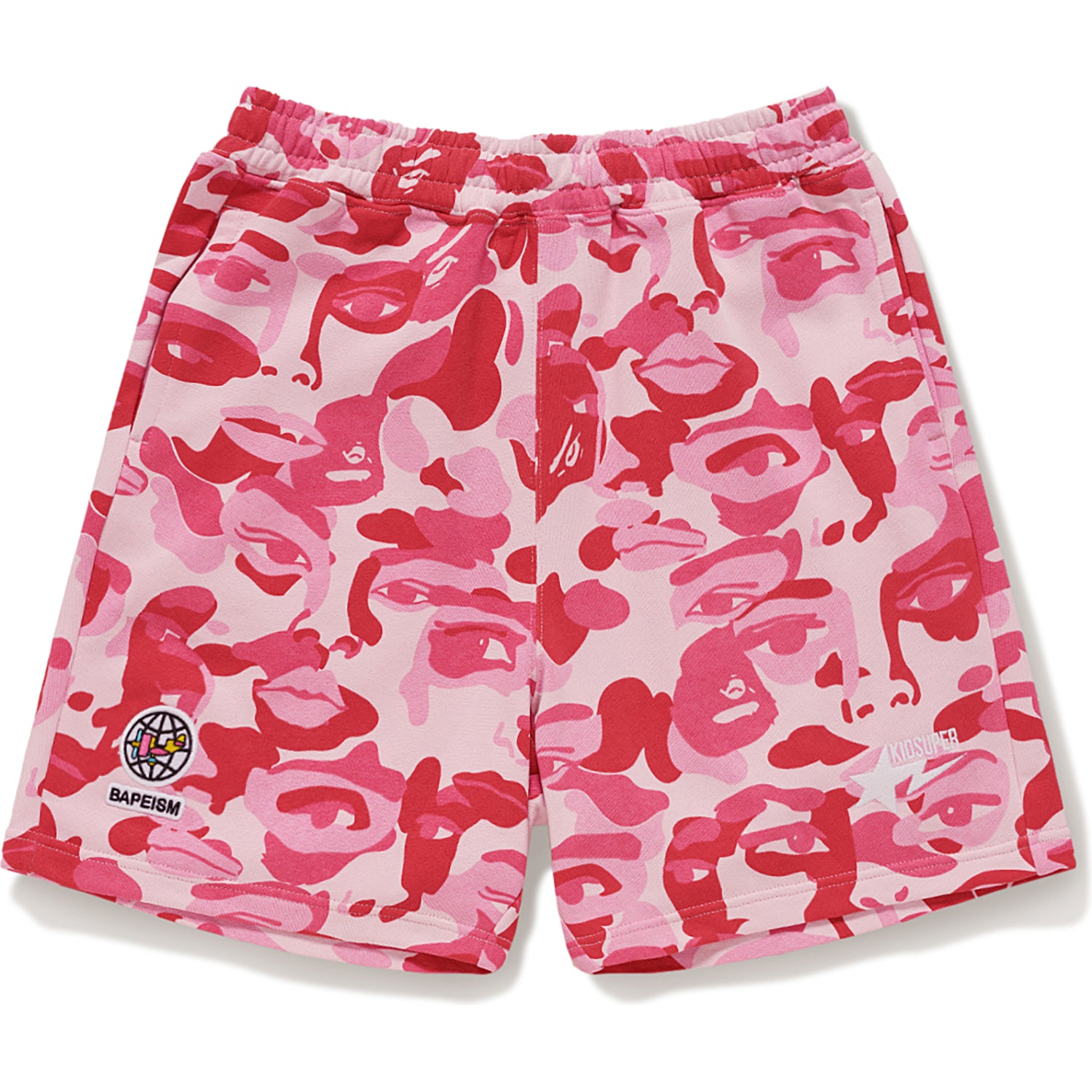 BAPE X KIDSUPER CAMO SWEAT SHORTS MENS - Image 5