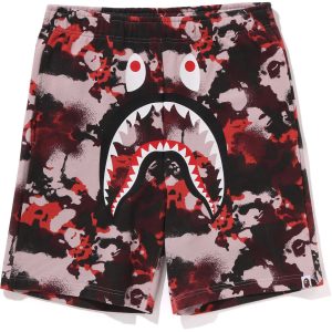 MAP CAMO REGULAR FIT SHARK SWEAT SHORTS MENS