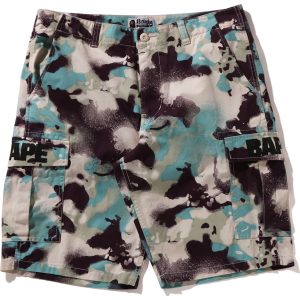 MAP CAMO REGULAR FIT CARGO SHORTS MENS