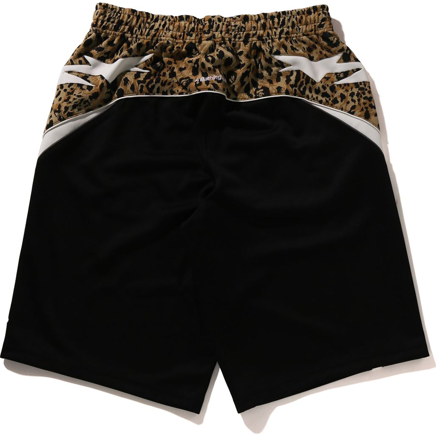 WILD LEOPARD PATTERN KNEE LENGTH OVERSIZED FIT TRACK SHORTS MENS - Image 2