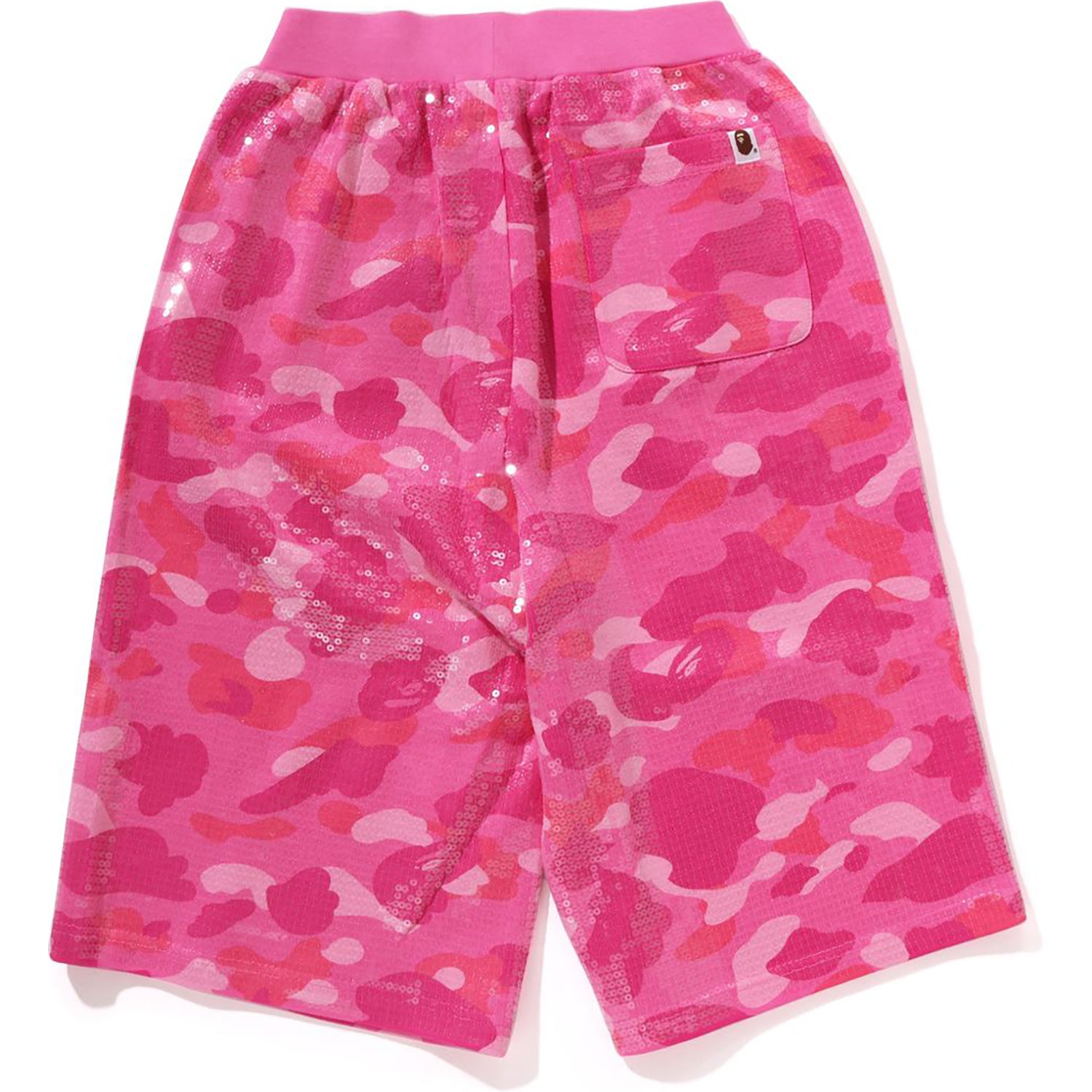 COLOR CAMO APE HEAD SEQUIN SWEAT SHORTS LADIES - Image 2