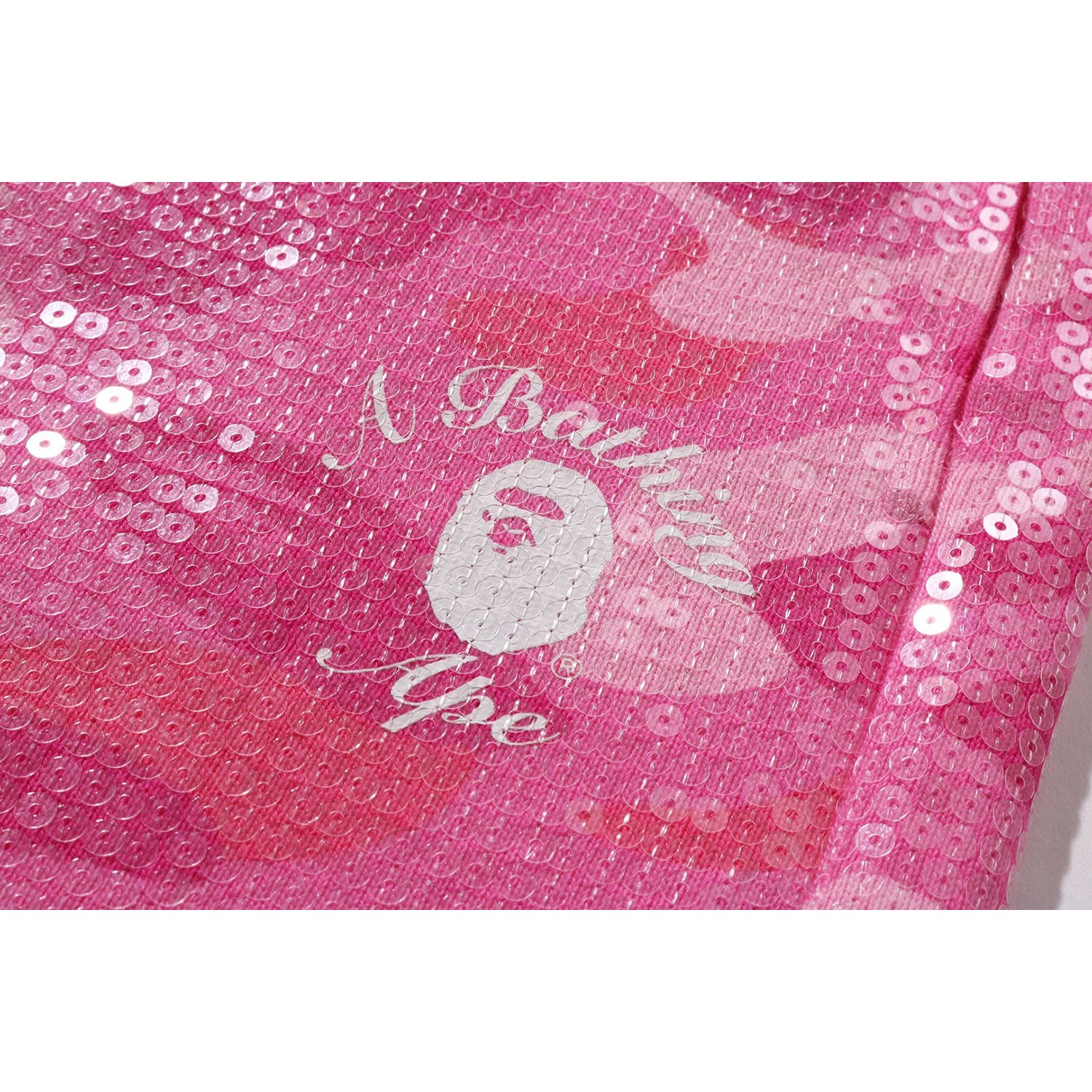 COLOR CAMO APE HEAD SEQUIN SWEAT SHORTS LADIES - Image 3