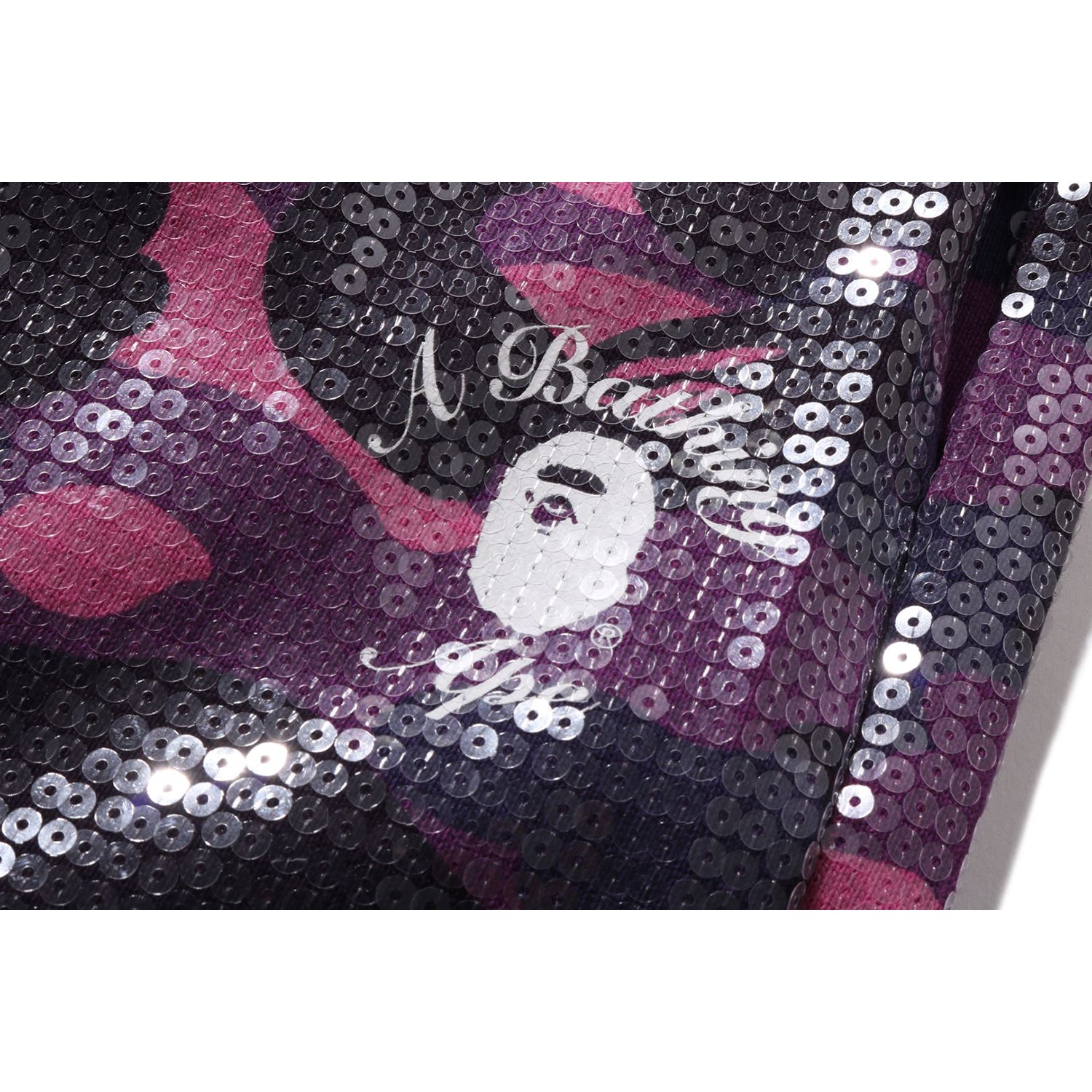 COLOR CAMO APE HEAD SEQUIN SWEAT SHORTS LADIES - Image 6