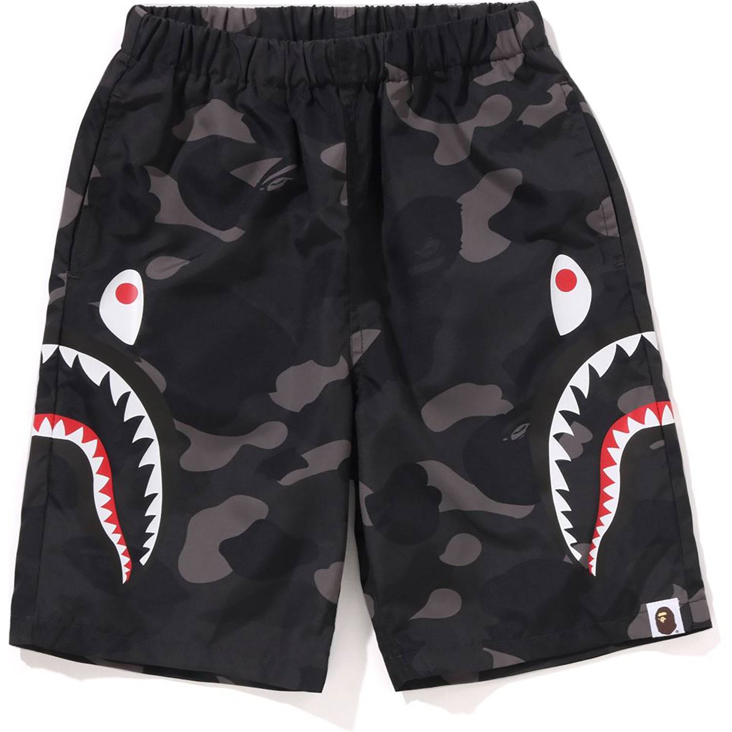 COLOR CAMO SIDE SHARK BEACH SHORTS KIDS