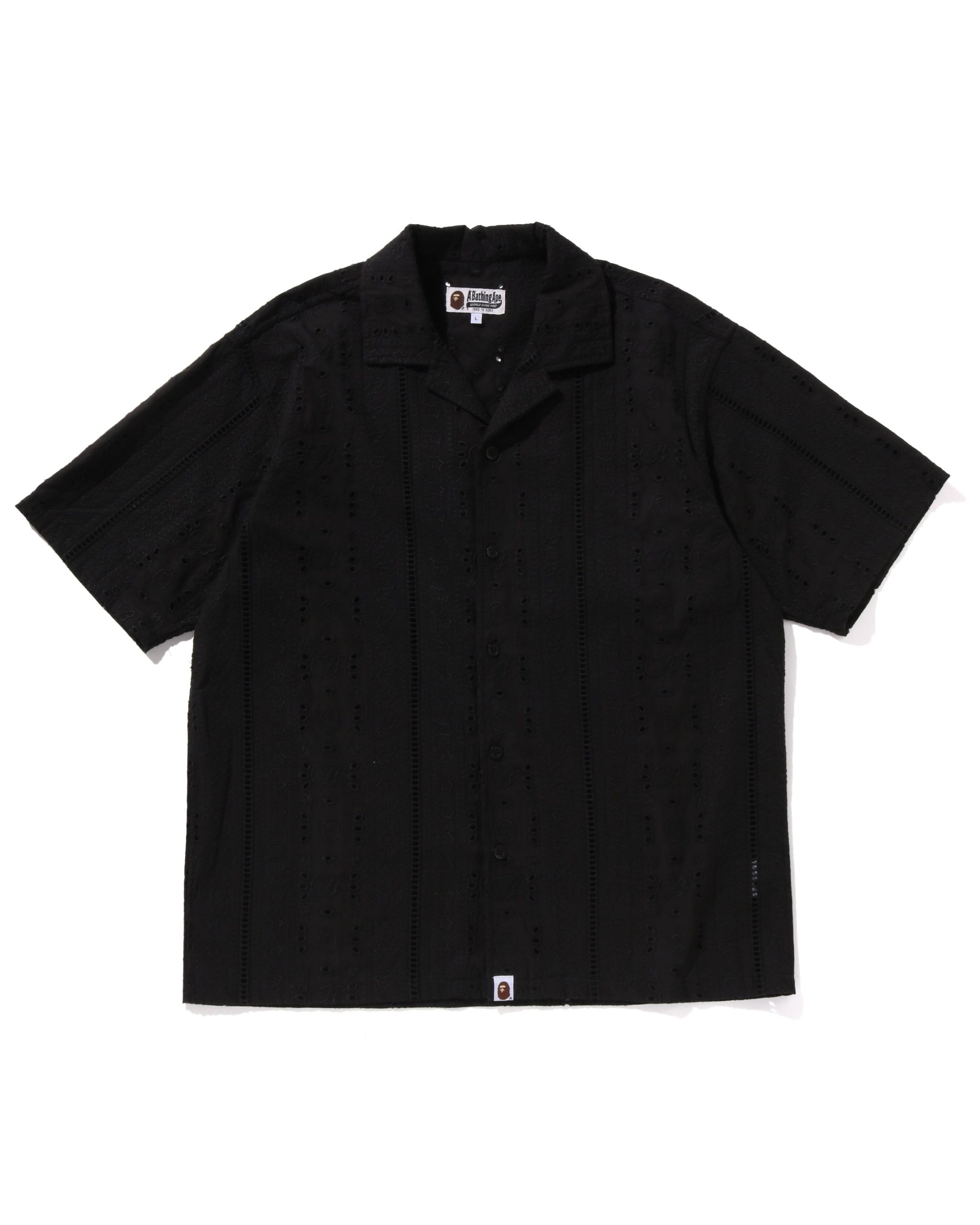 EMBROIDERY OPEN COLLAR SS SHIRT MENS - Image 6