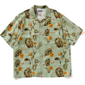 VACATION PATTERN OPEN COLLAR SS SHIRT MENS