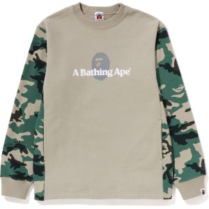 WOODLAND CAMO COLOR BLOCK CREWNECK KIDS