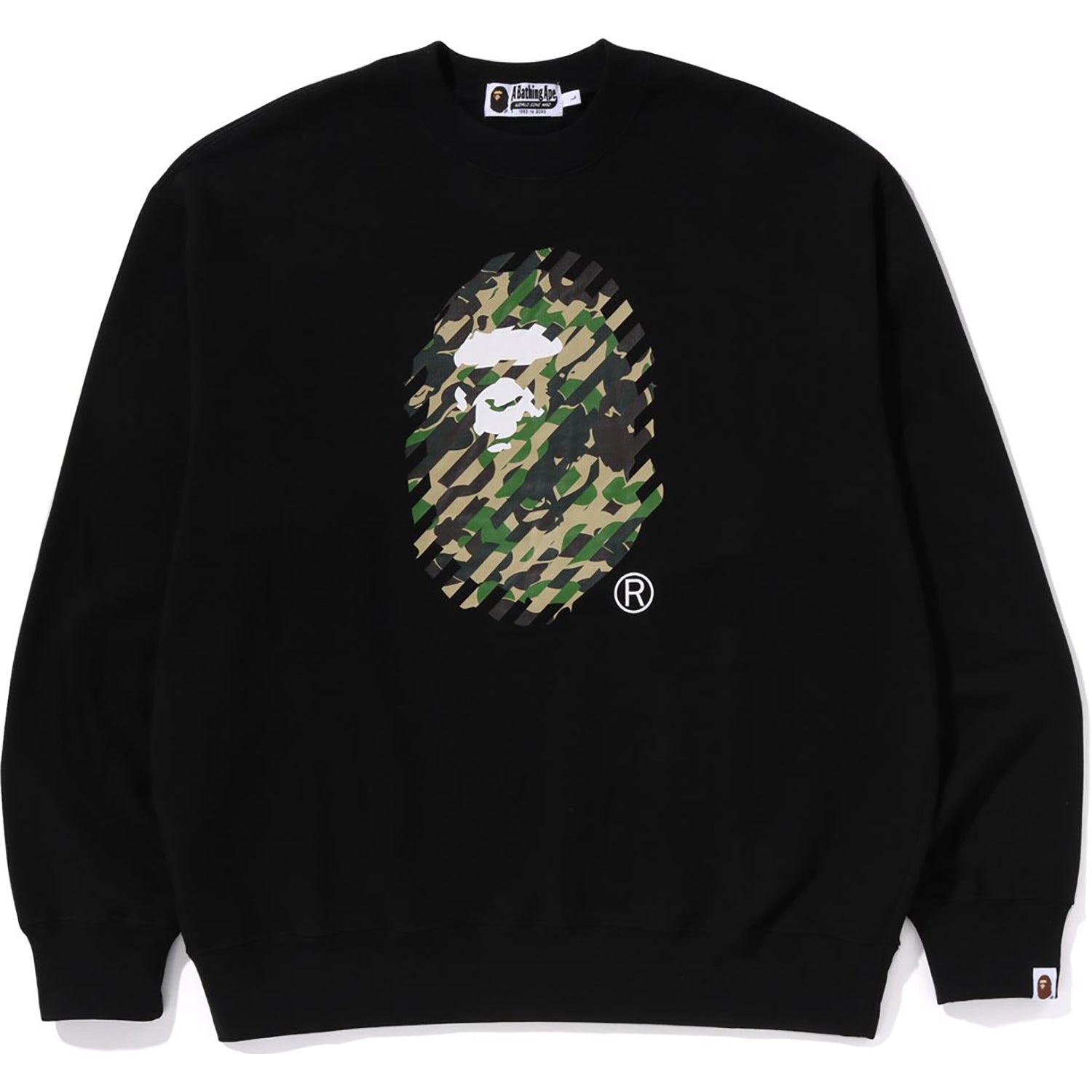 ABC CAMO APE HEAD RELAXED FIT CREWNECK SWEATSHIRT MENS - Image 4