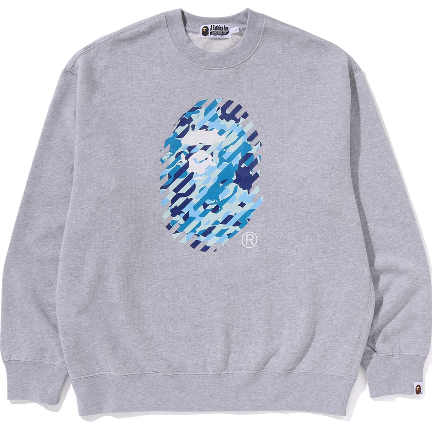 ABC CAMO APE HEAD RELAXED FIT CREWNECK SWEATSHIRT MENS - Image 7