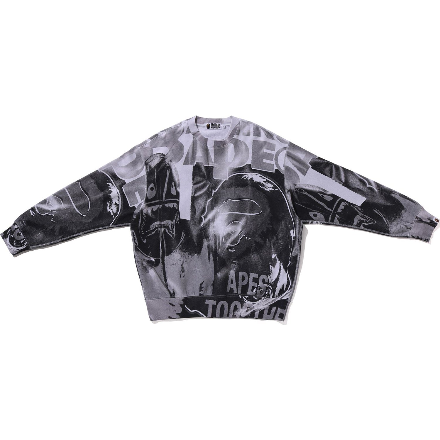 OVERPRINT RELAX FIT CREWNECK SWEATSHIRT MENS - Image 6