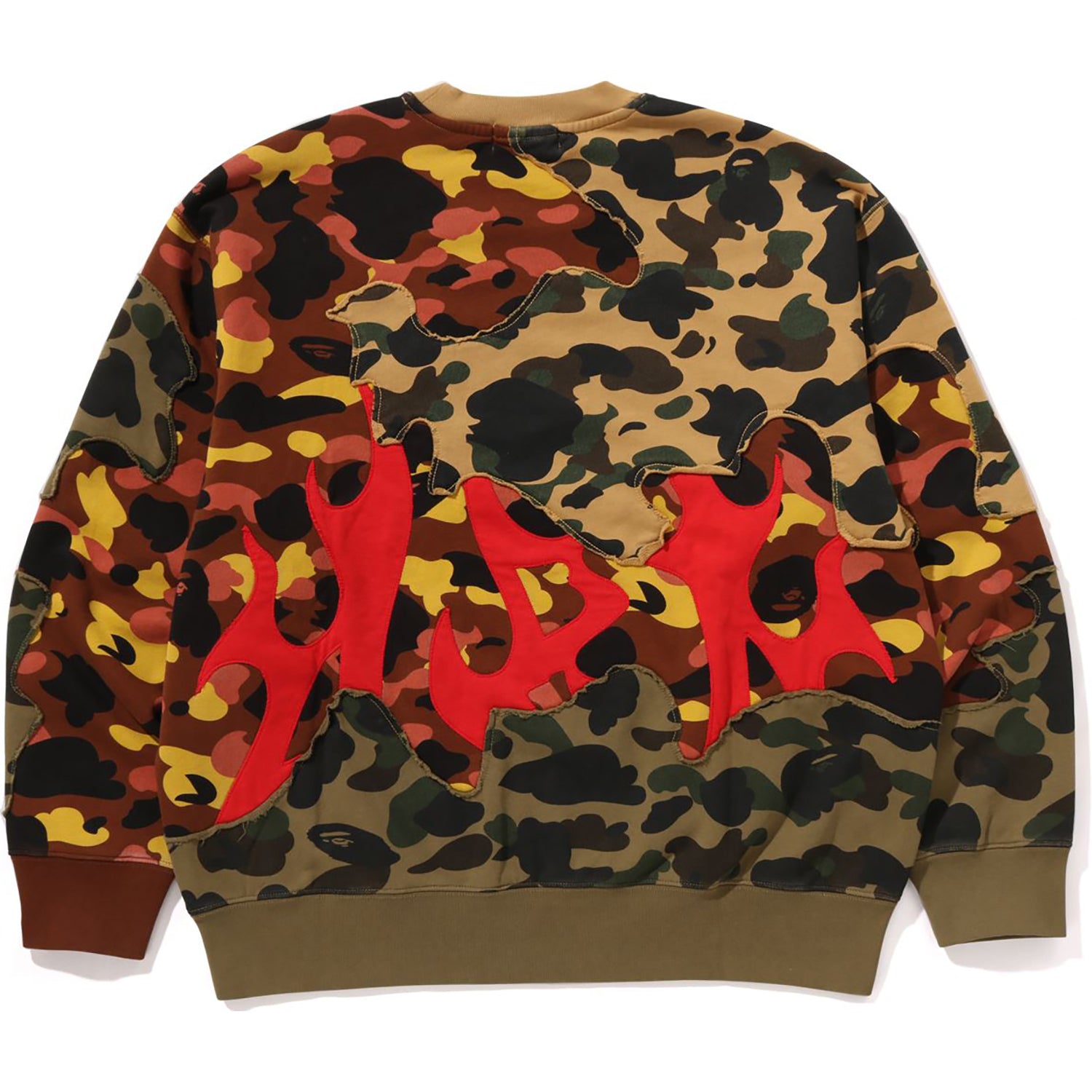 1ST CAMO UPCYCLED RELAXED FIT CREWNECK SWEATSHIRT MENS - Image 2