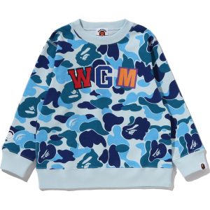 ABC CAMO SHARK CREWNECK SWEATSHIRT KIDS